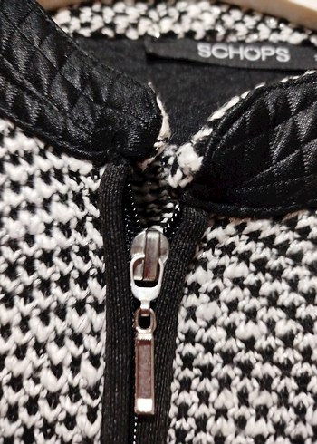 Gri Örgü Detaylı Dar Kesim Kadın Ceket - Görsel 5