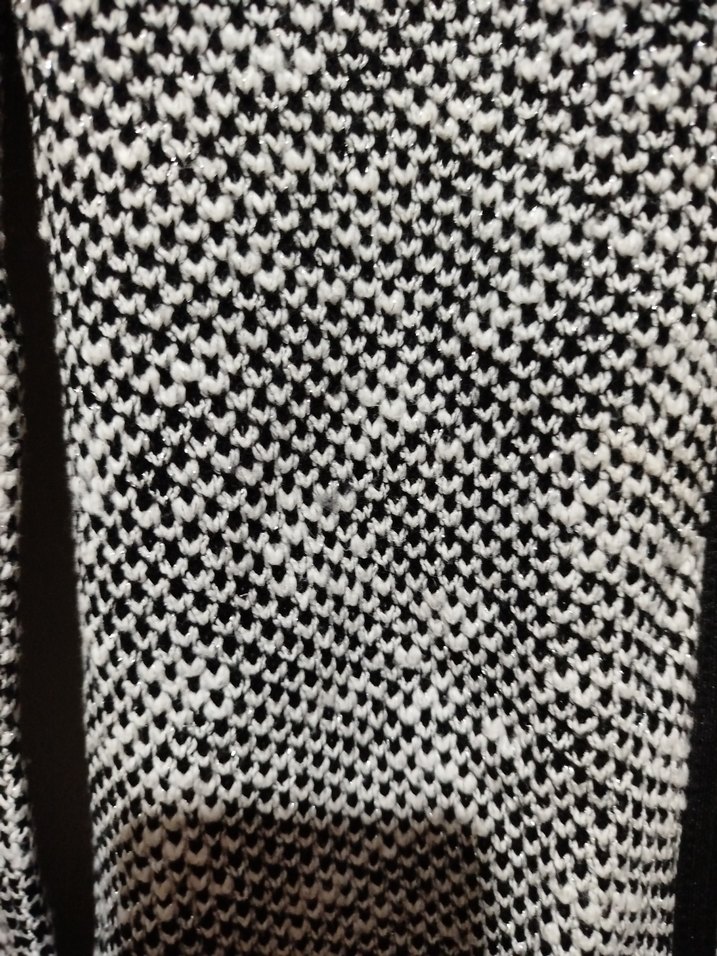 Gri Örgü Detaylı Dar Kesim Kadın Ceket - Görsel 3