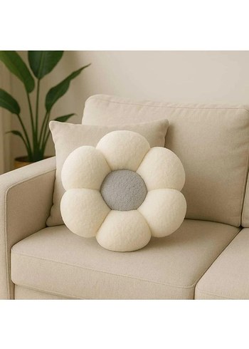 peluş dekoratif papatya kırlent - Görsel 3