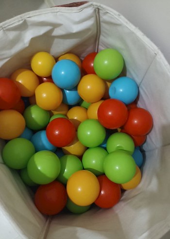 Renkli Oyun Topları Sepeti - Görsel 3