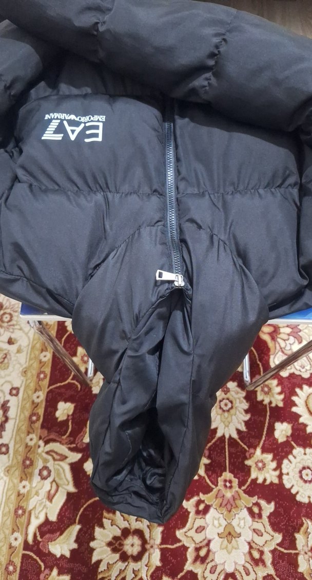 Siyah Kapüşonlu Fermuarlı Erkek Mont - Görsel 2