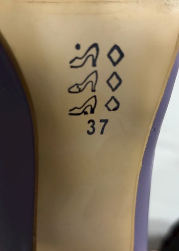 Mor Lila Deri Stiletto Topuklu Kadın Ayakkabı - Görsel 2