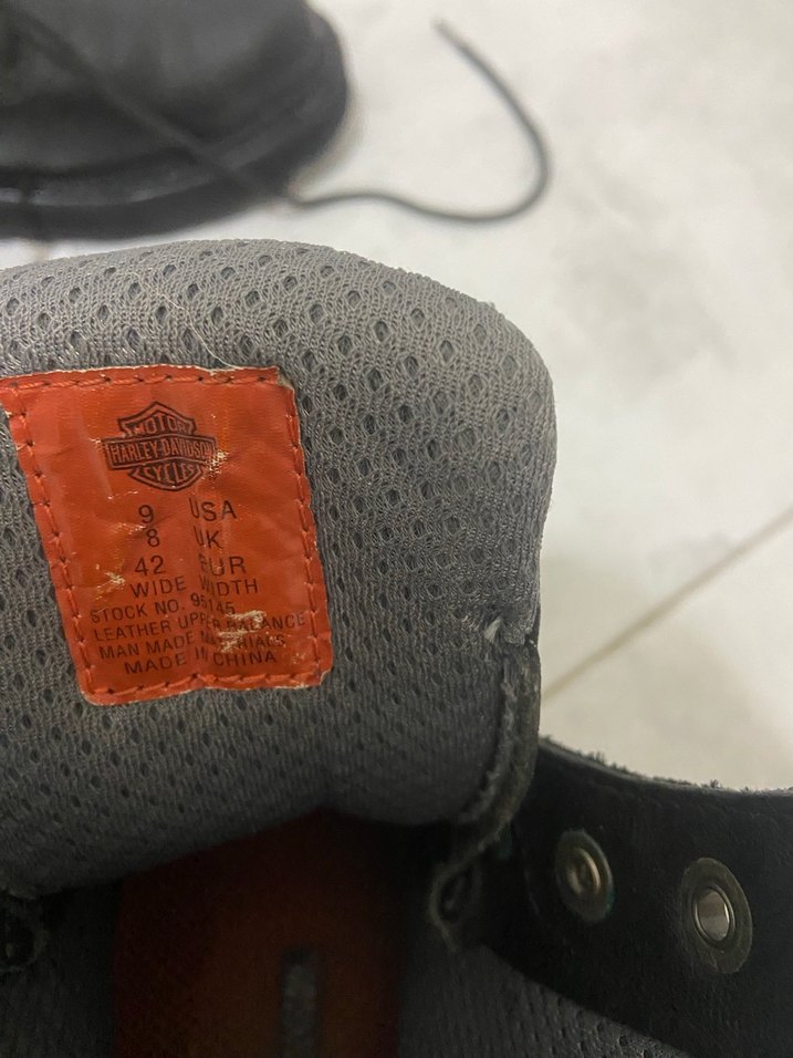 Erkek Siyah Deri Biker Botlar - Görsel 5