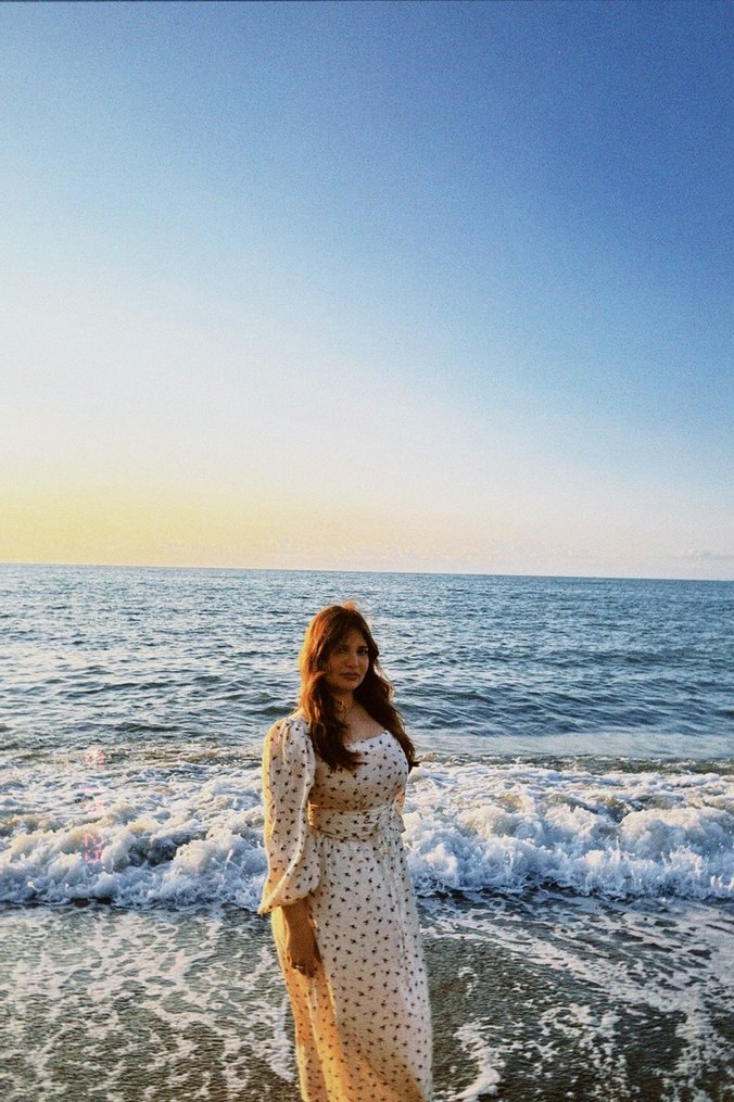 SHEIN Bej Uzun Kollu Midi Elbise - Görsel 2