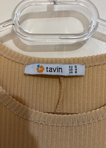 Bej-gold Kolsuz Midi Triko Elbise - Görsel 3