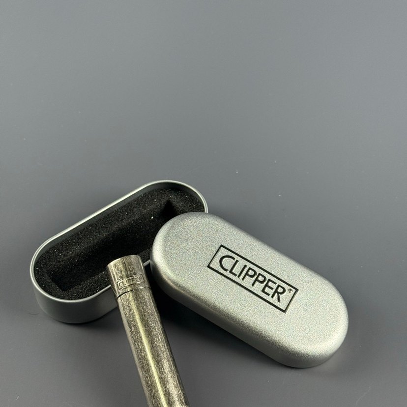 ESKİTİLMİŞ DESEN GÜMÜŞ CLİPPER ÇAKMAK - Görsel 5