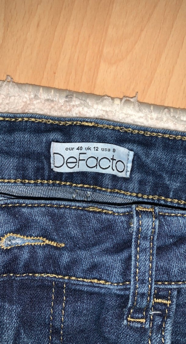 Kadın Lacivert İspanyol paça Pantolon - Görsel 2