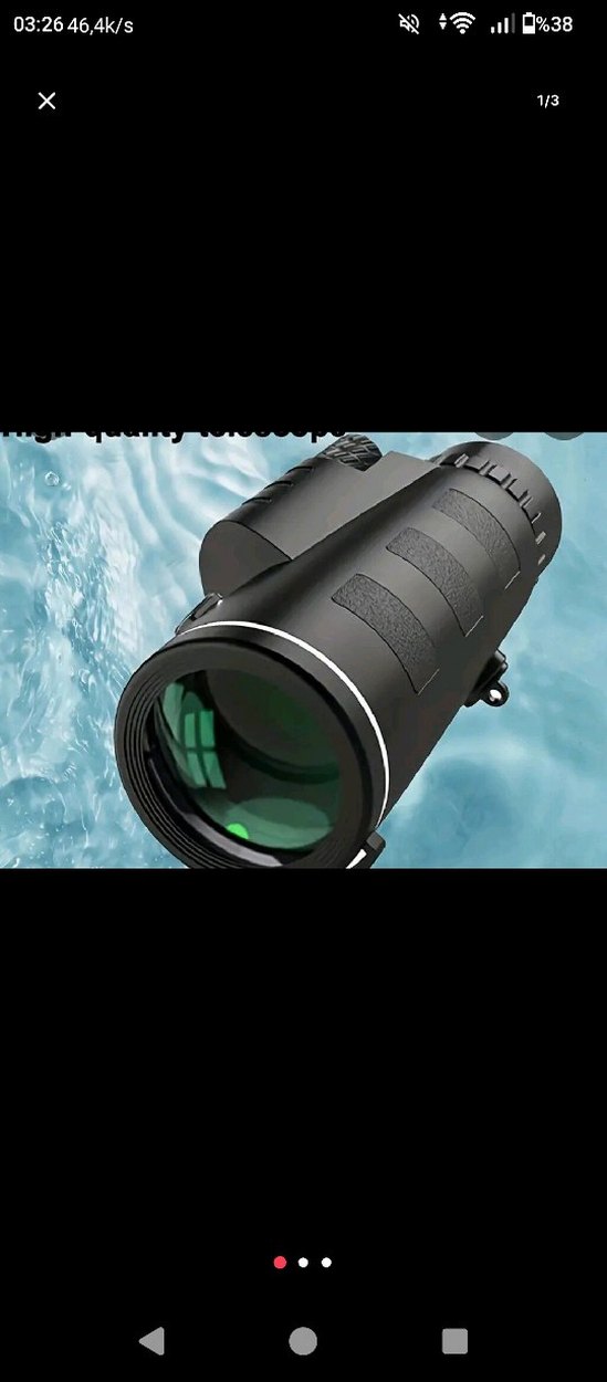 Kompakt Siyah Monoküler Dürbün 15.5 cm - Görsel 2