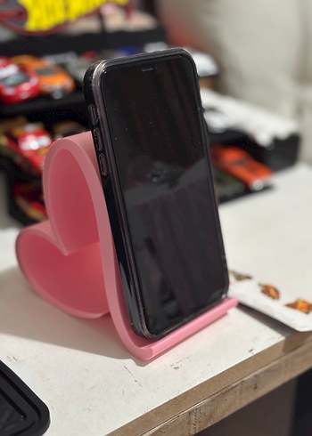 Koyu Pembe Telefon Tutucu - Görsel 3