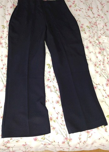 Gri Rahat Kesim Kadın Kumaş Pantolon - Görsel 5