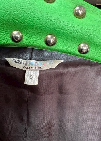 Kahverengi Deri Kapüşonlu Uzun Kadın Ceket - Görsel 7