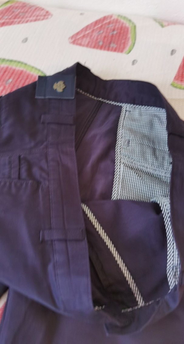 Lacivert Saten Erkek Pantolon - Görsel 2