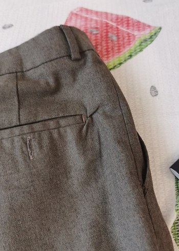 Kahverengi-yesil agir kumas pantolon - Görsel 7