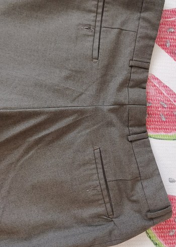 Kahverengi-yesil agir kumas pantolon - Görsel 6