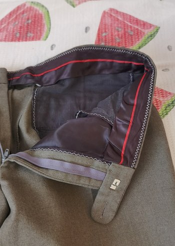 Kahverengi-yesil agir kumas pantolon - Görsel 4