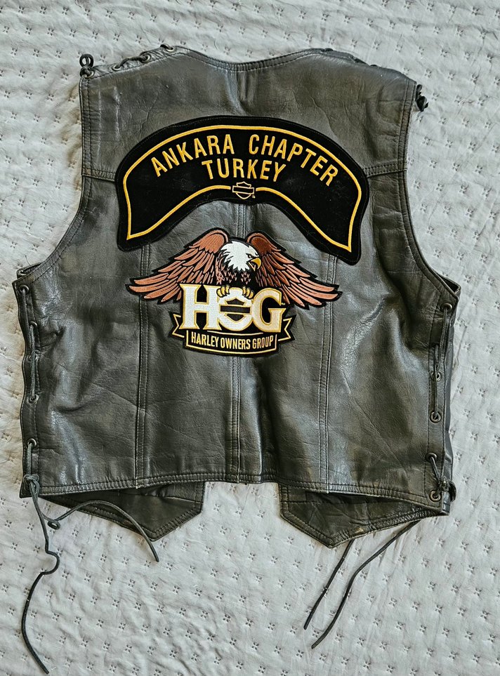 chapter hakiki deri motorcu yeleği - Görsel 2