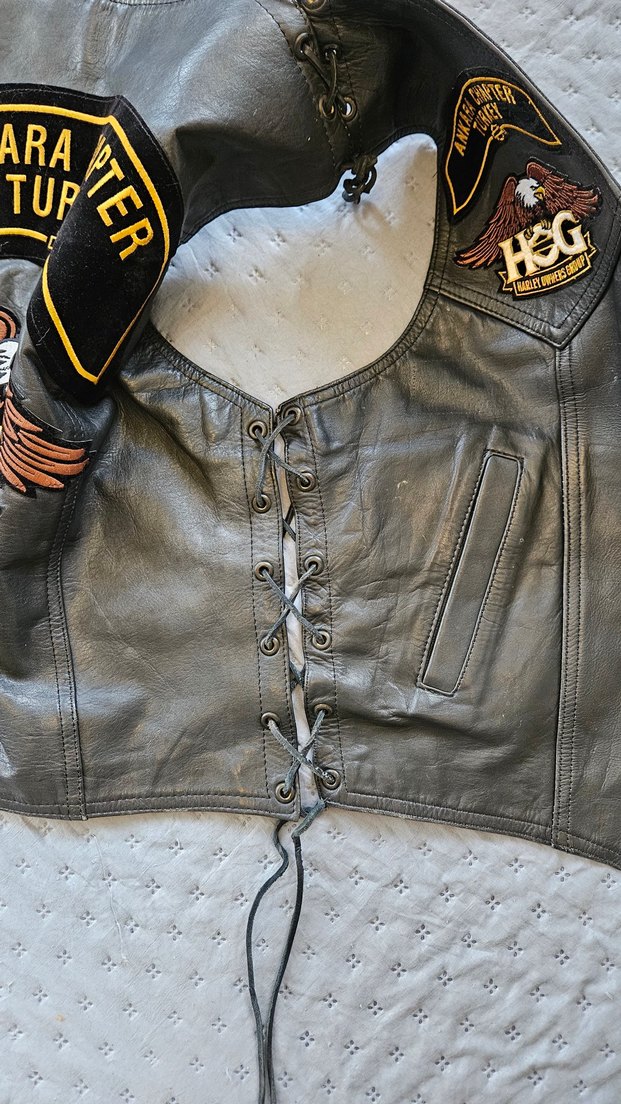 chapter hakiki deri motorcu yeleği - Görsel 3