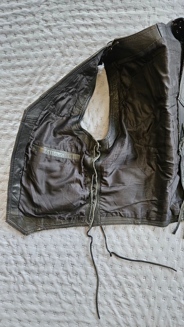 chapter hakiki deri motorcu yeleği - Görsel 4