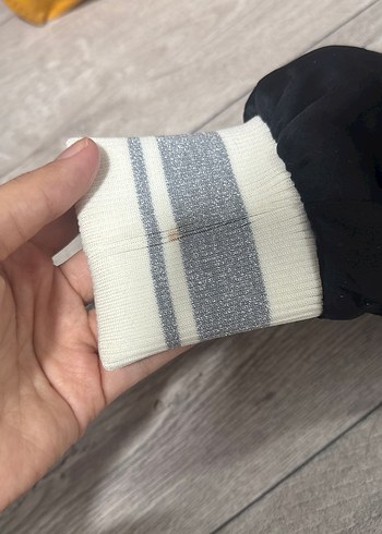 Nakışlı Siyah Beyaz Kadın Kolej Ceket - Görsel 4