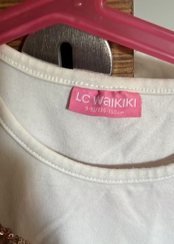 Kız Çocuk Beyaz Pul İşlemeli Kelebek Tişört - Görsel 2