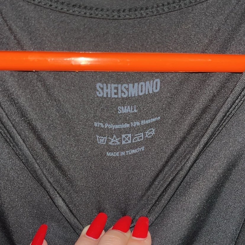 Siyah Mini Kadın Atlet, Yuvarlak Yaka, Spor - Görsel 2