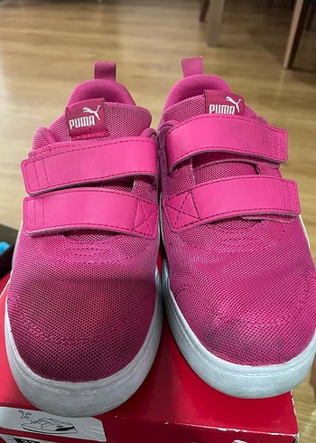 Kız Çocuk Pembe Puma Spor Ayakkabı - Görsel 3