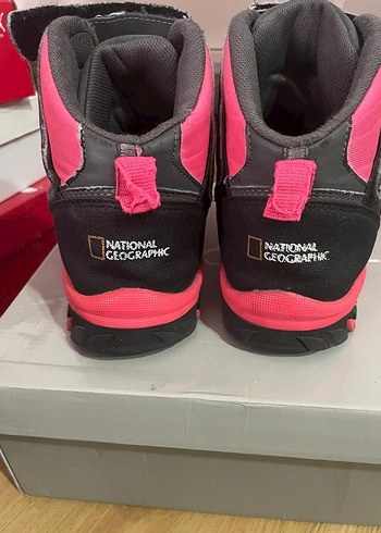 Pembe Bağcıklı Kız Çocuk Biker Botu - Görsel 5