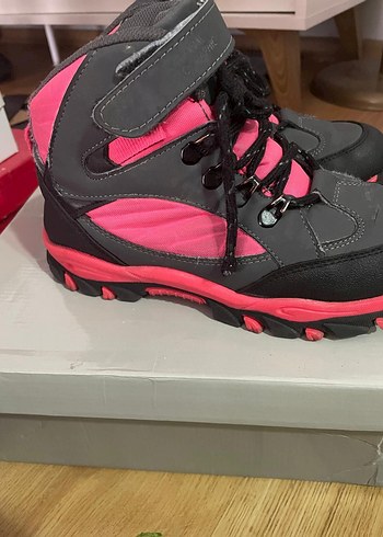 Pembe Bağcıklı Kız Çocuk Biker Botu - Görsel 4