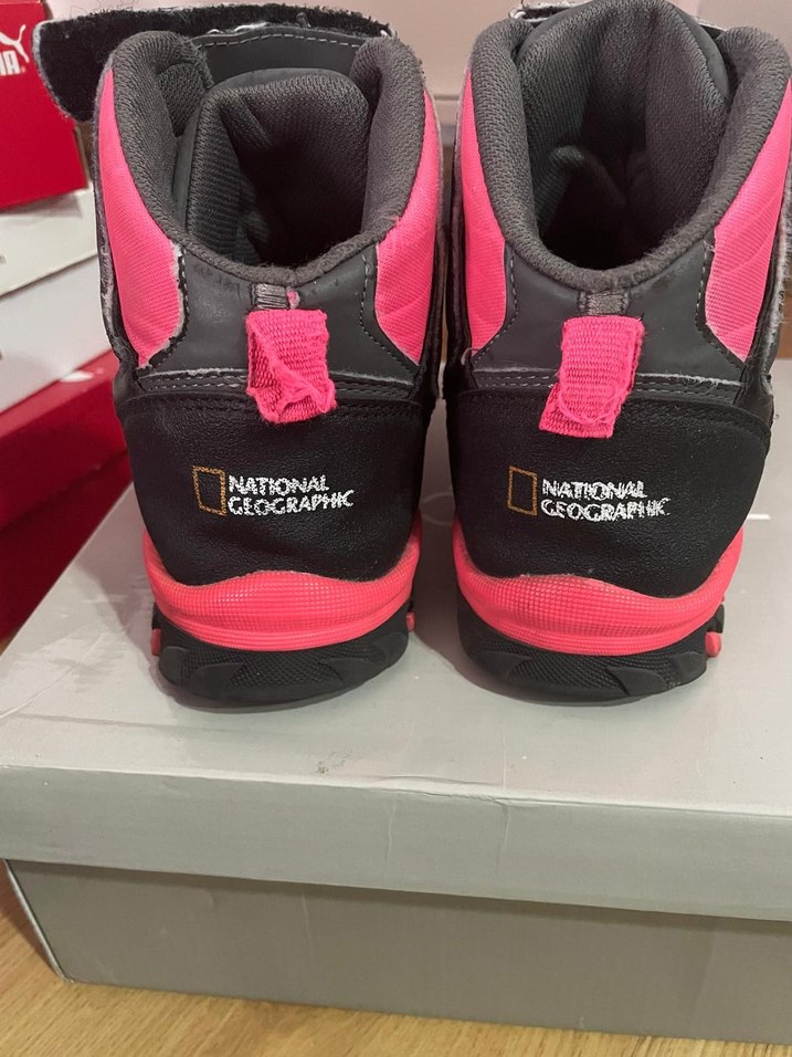 Pembe Bağcıklı Kız Çocuk Biker Botu - Görsel 5