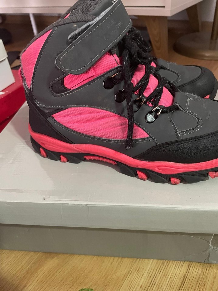 Pembe Bağcıklı Kız Çocuk Biker Botu - Görsel 4