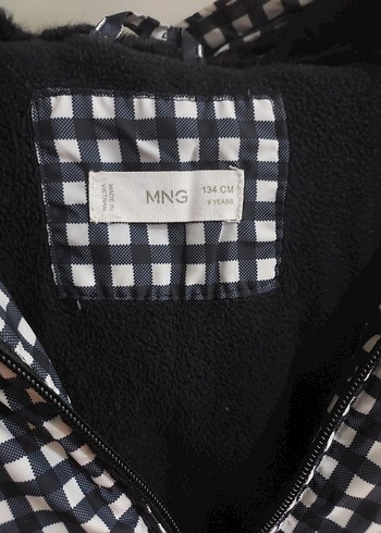 Kareli fermuarli Kışlık Çocuk Mont - Görsel 3