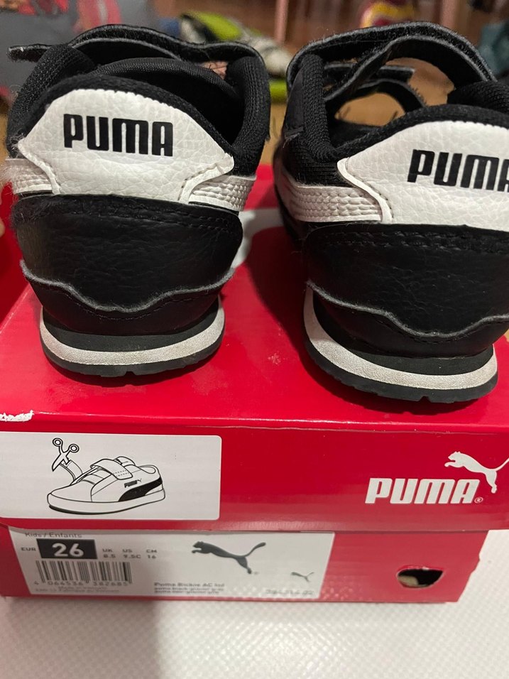 Erkek Çocuk Siyah Puma Spor Ayakkabı - Görsel 3