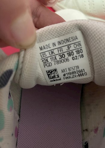 Beyaz Adidas Kız Çocuk Spor Ayakkabı - Görsel 3