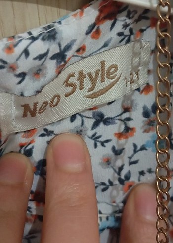 Çiçek Desenli Kemerli Kız Elbisesi - Görsel 4