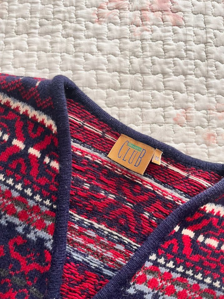 orjinal beymen Desenli  Örgü Kadın Yelek - Görsel 3