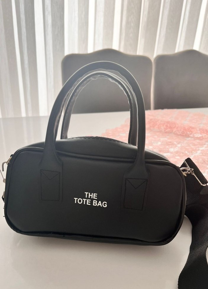 Deri Siyah Çanta - Görsel 2