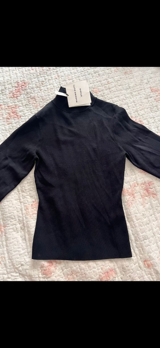 orjinal massimo dutti Balıkçı Yaka Kadın Kazak - Görsel 2