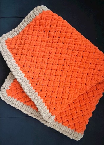 Nakışlı Örgü Çocuk Battaniyesi - Görsel 2