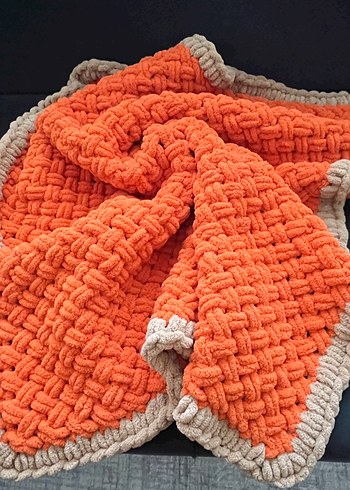 Nakışlı Örgü Çocuk Battaniyesi - Görsel 3