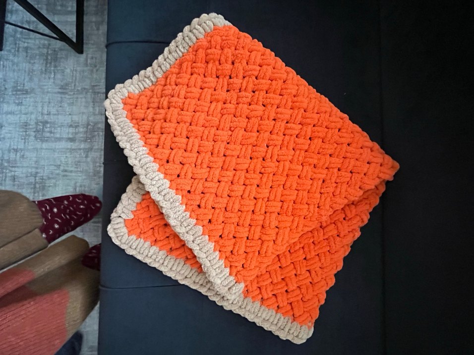 Nakışlı Örgü Çocuk Battaniyesi - Görsel 2