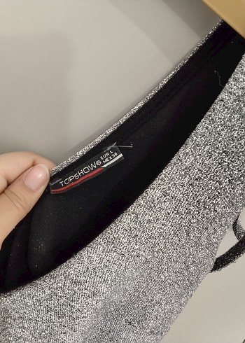 Gri Mini Payetli V Yaka Abiye Elbise - Görsel 5