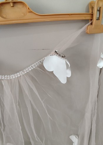 Kız Çocuk toz pembe Dantelli Tül Abiye Elbise Pelerinle beraber - Görsel 10