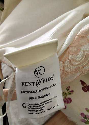 Kız Çocuk toz pembe Dantelli Tül Abiye Elbise Pelerinle beraber - Görsel 12