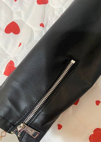 Siyah Deri Biker Ceket - Görsel 2