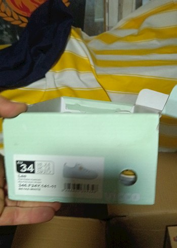 Beyaz unisex Spor Ayakkabı Cırt Cırtlı - Görsel 4