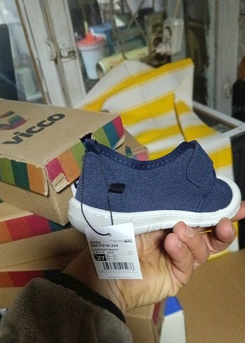 Mavi Erkek Çocuk Spor Ayakkabı Velcro - Görsel 2