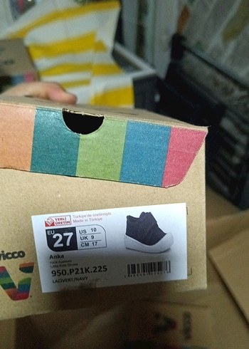 Mavi Erkek Çocuk Spor Ayakkabı Velcro - Görsel 4