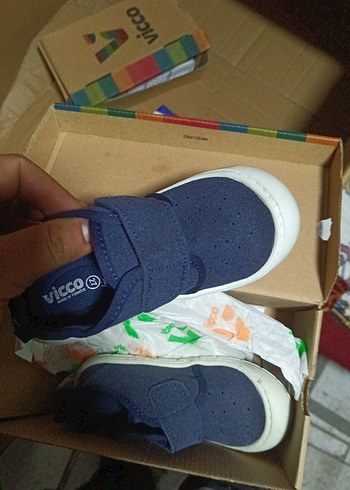 Mavi Erkek Çocuk Spor Ayakkabı Velcro - Görsel 3