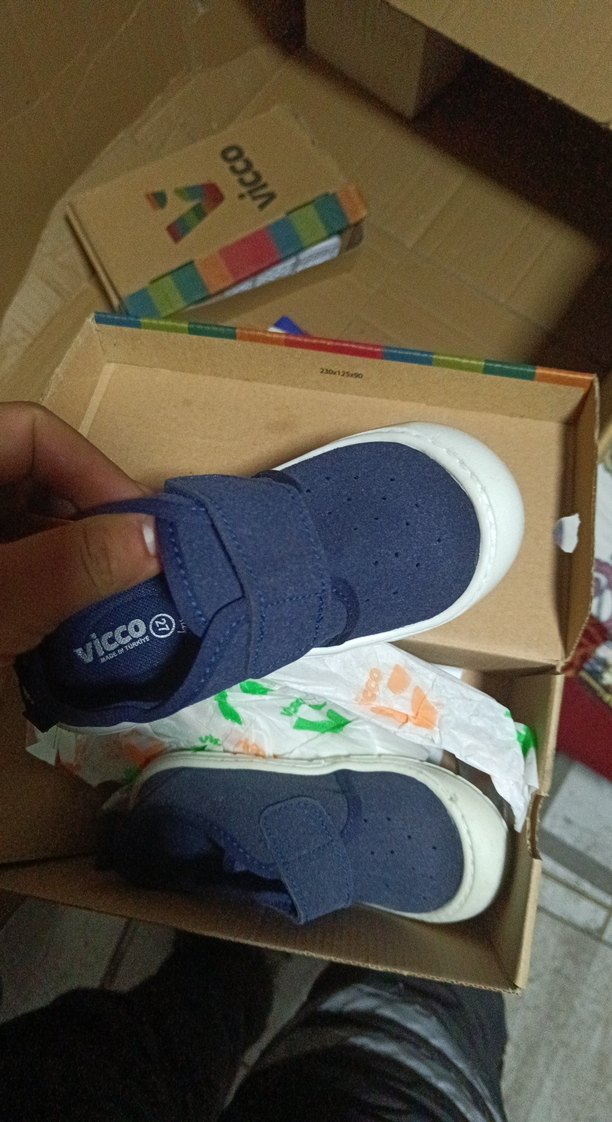 Mavi Erkek Çocuk Spor Ayakkabı Velcro - Görsel 3