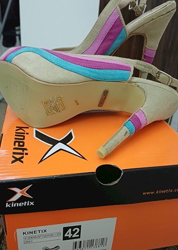 Pastel Çok Renkli Kadın Topuklu Ayakkabı - Görsel 3